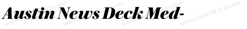 Austin News Deck Med字体转换